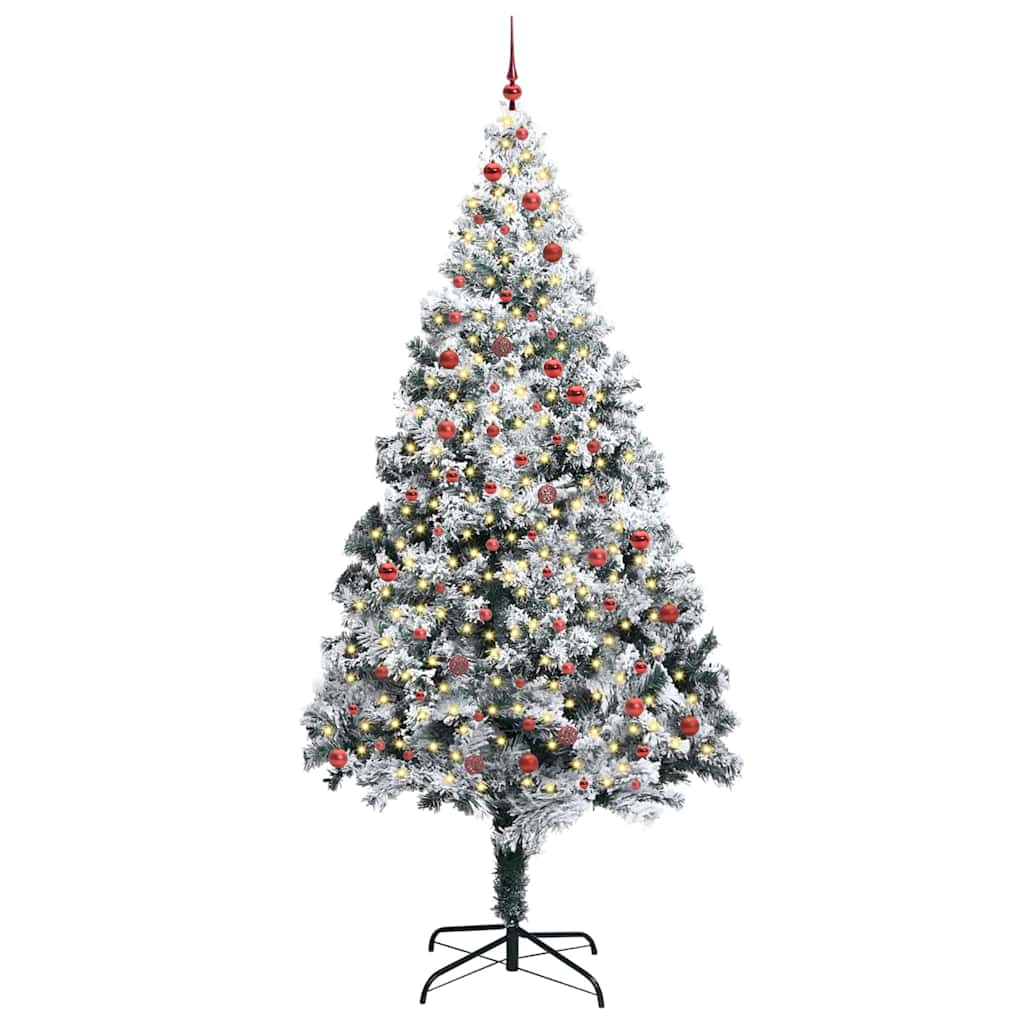 Christmas Tree with 300 LEDs with Stand White 300 cm PVC